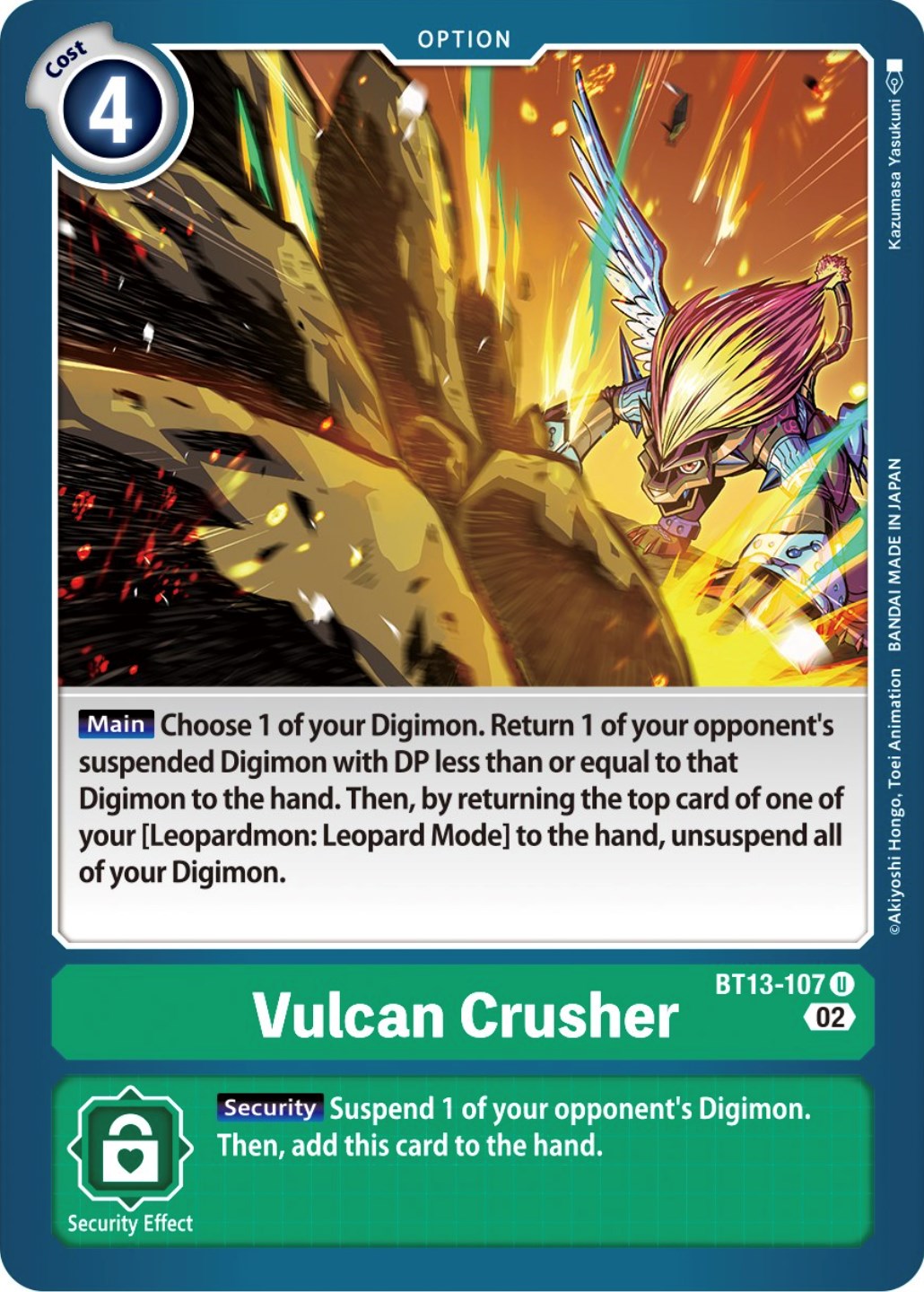 Vulcan Crusher [BT13-107] [Versus Royal Knights Booster] | Black Swamp Games