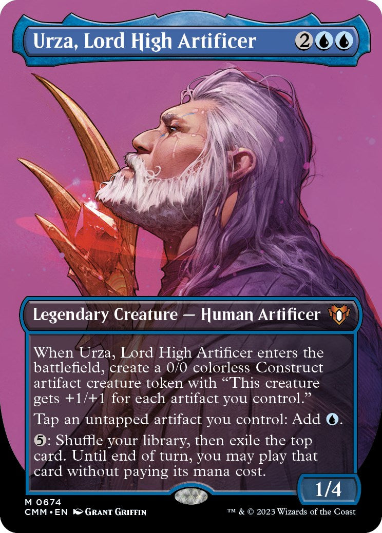 Urza, Lord High Artificer (Borderless Profile) [Commander Masters] | Black Swamp Games