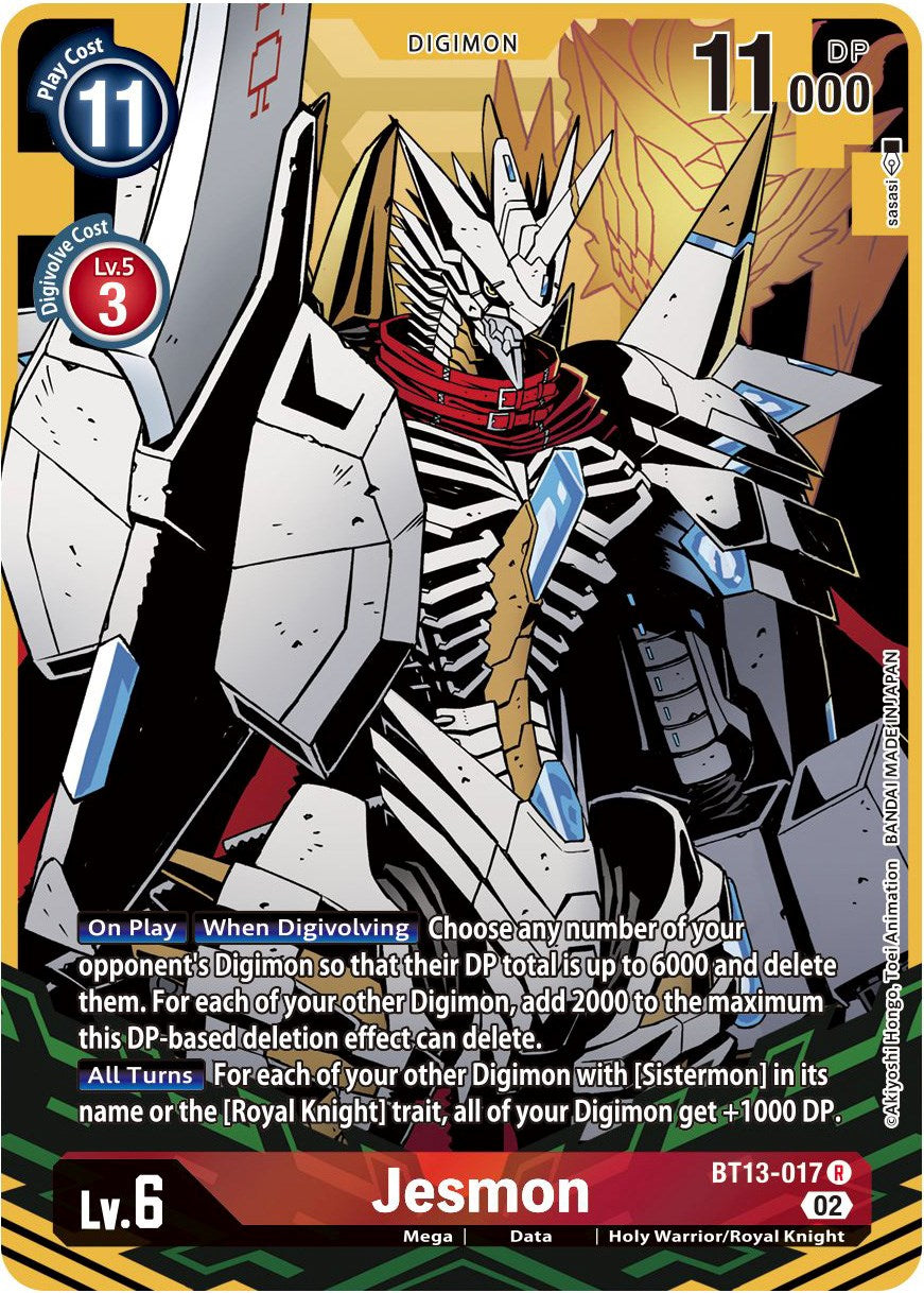 Jesmon [BT13-017] (Alternate Art) [Versus Royal Knights Booster] | Black Swamp Games