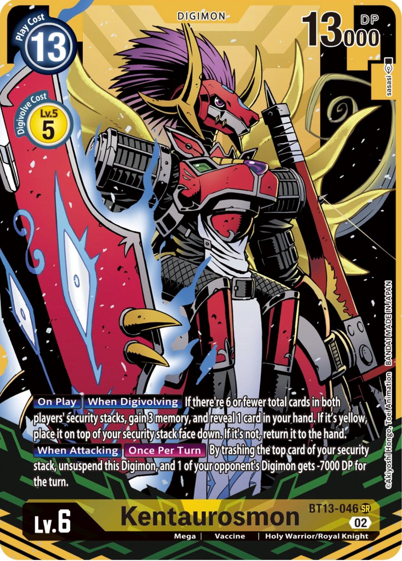 Kentaurosmon [BT13-046] (Alternate Art) [Versus Royal Knights Booster] | Black Swamp Games