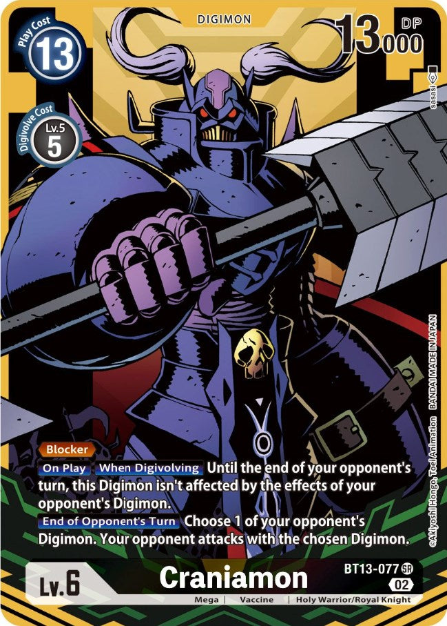 Craniamon [BT13-077] (Alternate Art) [Versus Royal Knights Booster] | Black Swamp Games