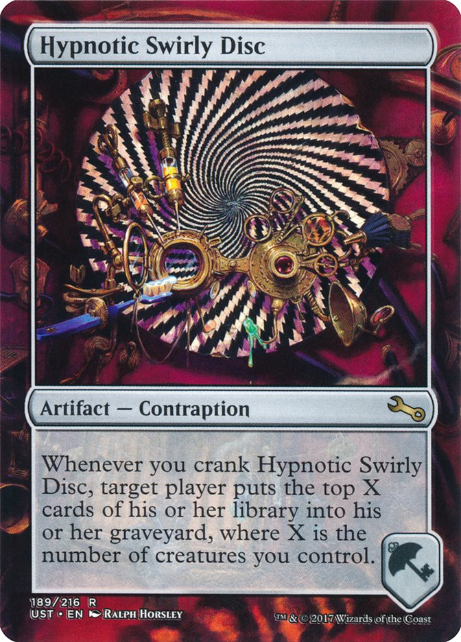 Hypnotic Swirly Disc [Unstable] | Black Swamp Games