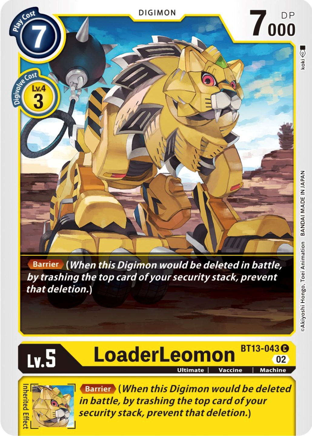 LoaderLeomon [BT13-043] [Versus Royal Knights Booster] | Black Swamp Games