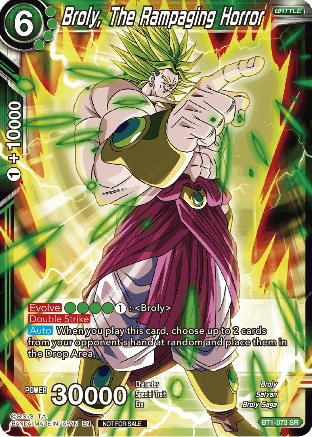 Broly, The Rampaging Horror (Gen Con 2023) (BT1-073) [Promotion Cards] | Black Swamp Games