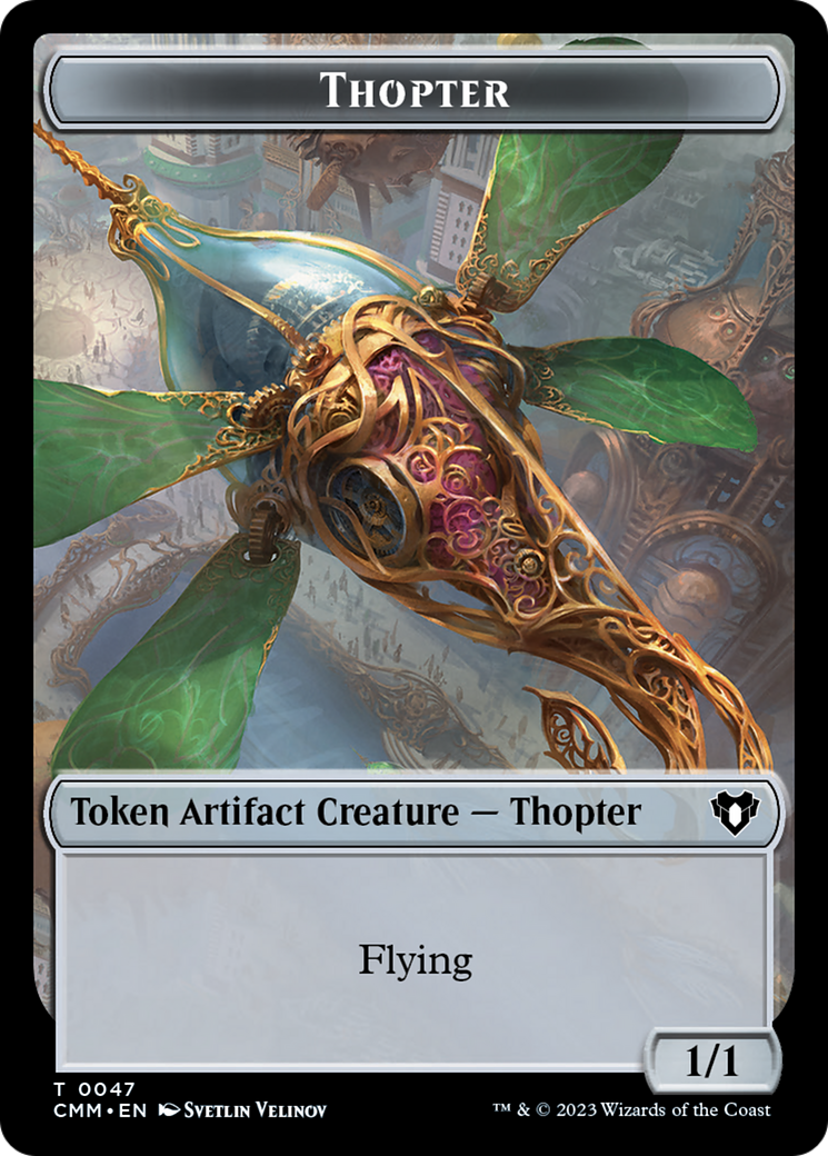 Thopter Token [Commander Masters Tokens] | Black Swamp Games