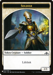 Angel (SLD) // Soldier (GRN) Double-Sided Token [Secret Lair: Angels Tokens] | Black Swamp Games