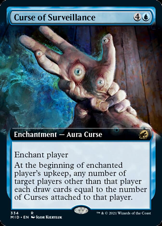 Curse of Surveillance (Extended Art) [Innistrad: Midnight Hunt] | Black Swamp Games