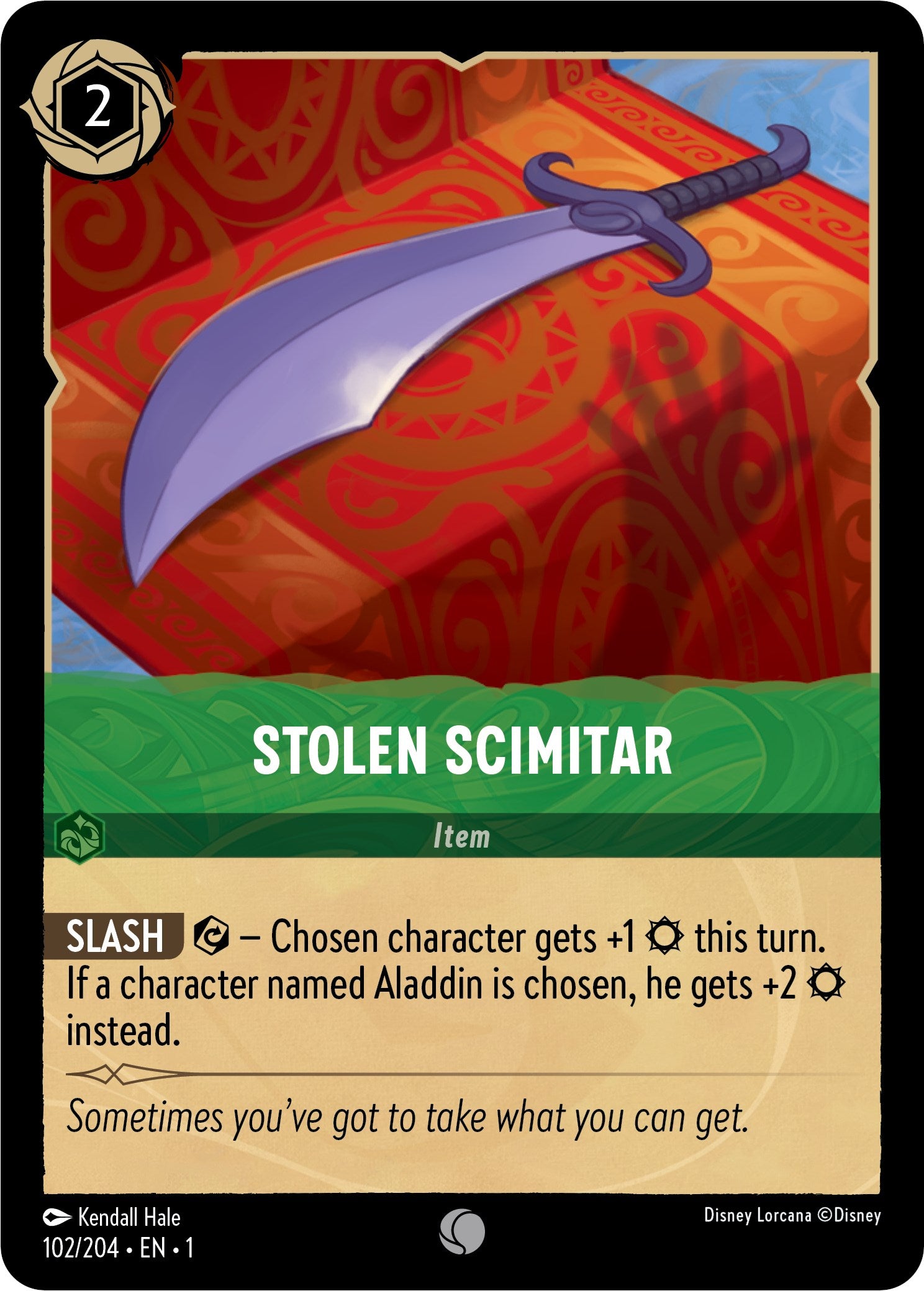 Stolen Scimitar (102/204) [The First Chapter] | Black Swamp Games