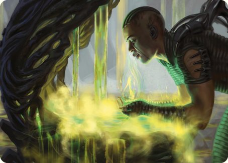 Necrogen Communion Art Card [Phyrexia: All Will Be One Art Series] | Black Swamp Games
