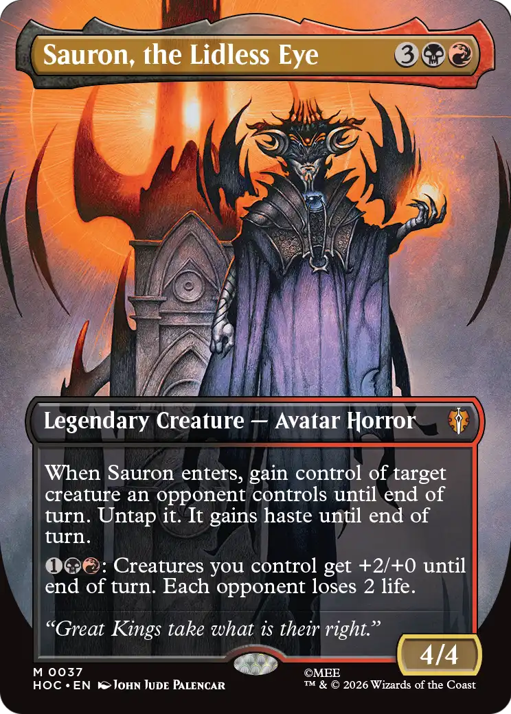 Sauron, the Lidless Eye (Borderless) [The Hobbit: Eternal-Legal] | Black Swamp Games
