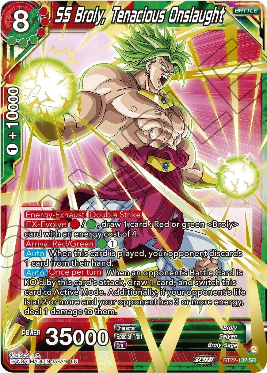 SS Broly, Tenacious Onslaught (BT22-132) [Critical Blow] | Black Swamp Games