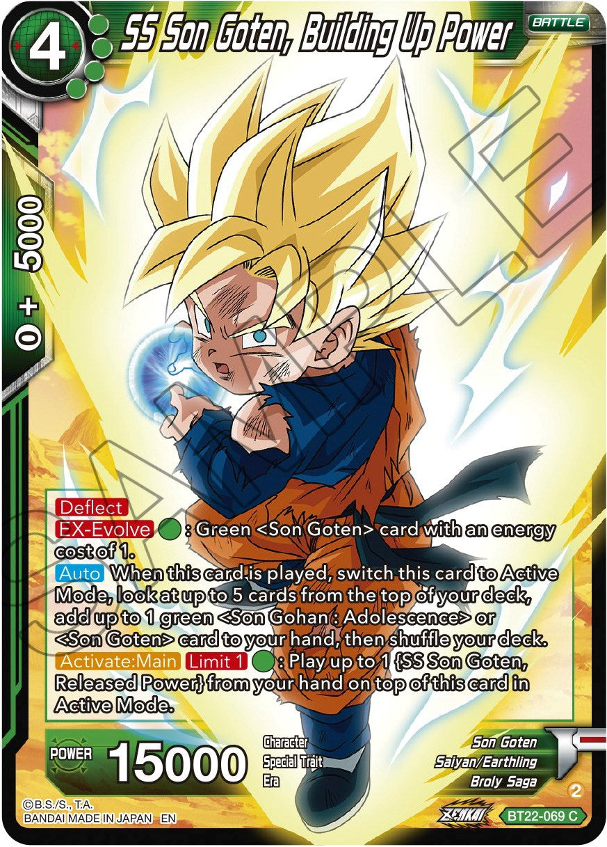 SS Son Goten, Building Up Power (BT22-069) [Critical Blow] | Black Swamp Games