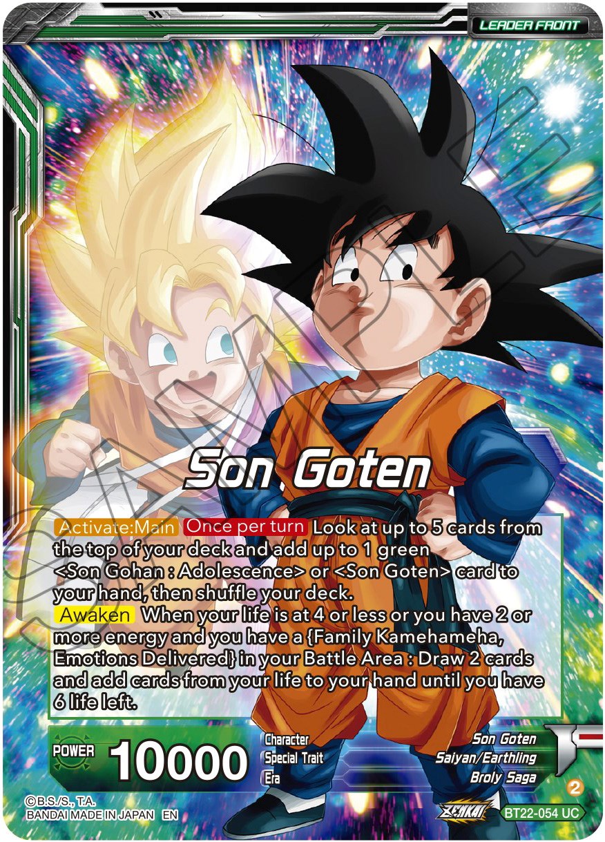 Son Goten // SS Son Gohan & SS Son Goten, Brothers (BT22-054) [Critical Blow] | Black Swamp Games