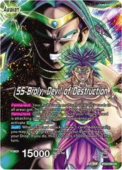 Broly & Paragus // SS Broly, Devil of Destruction (BT22-055) [Critical Blow] | Black Swamp Games