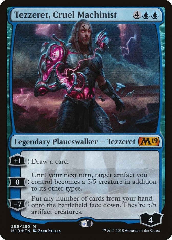 Tezzeret, Cruel Machinist [Core Set 2019] | Black Swamp Games