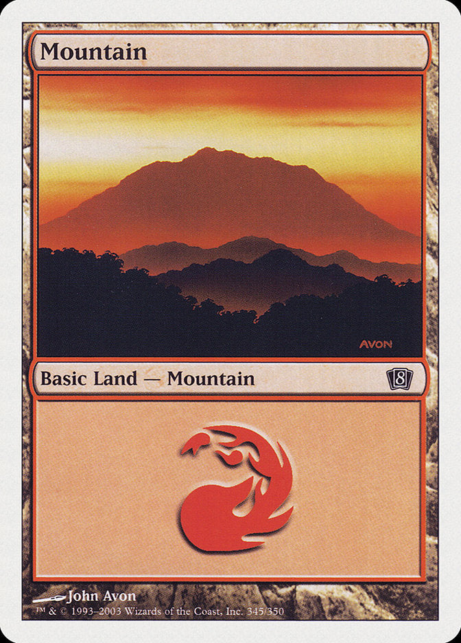 Mountain (345) [Eighth Edition] | Black Swamp Games