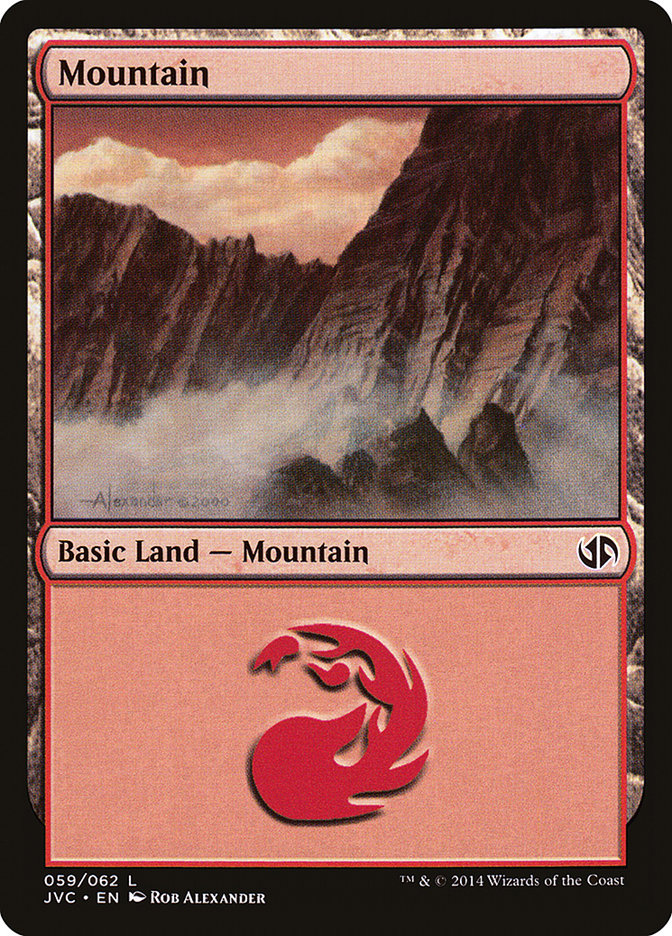 Mountain (59) [Duel Decks Anthology] | Black Swamp Games