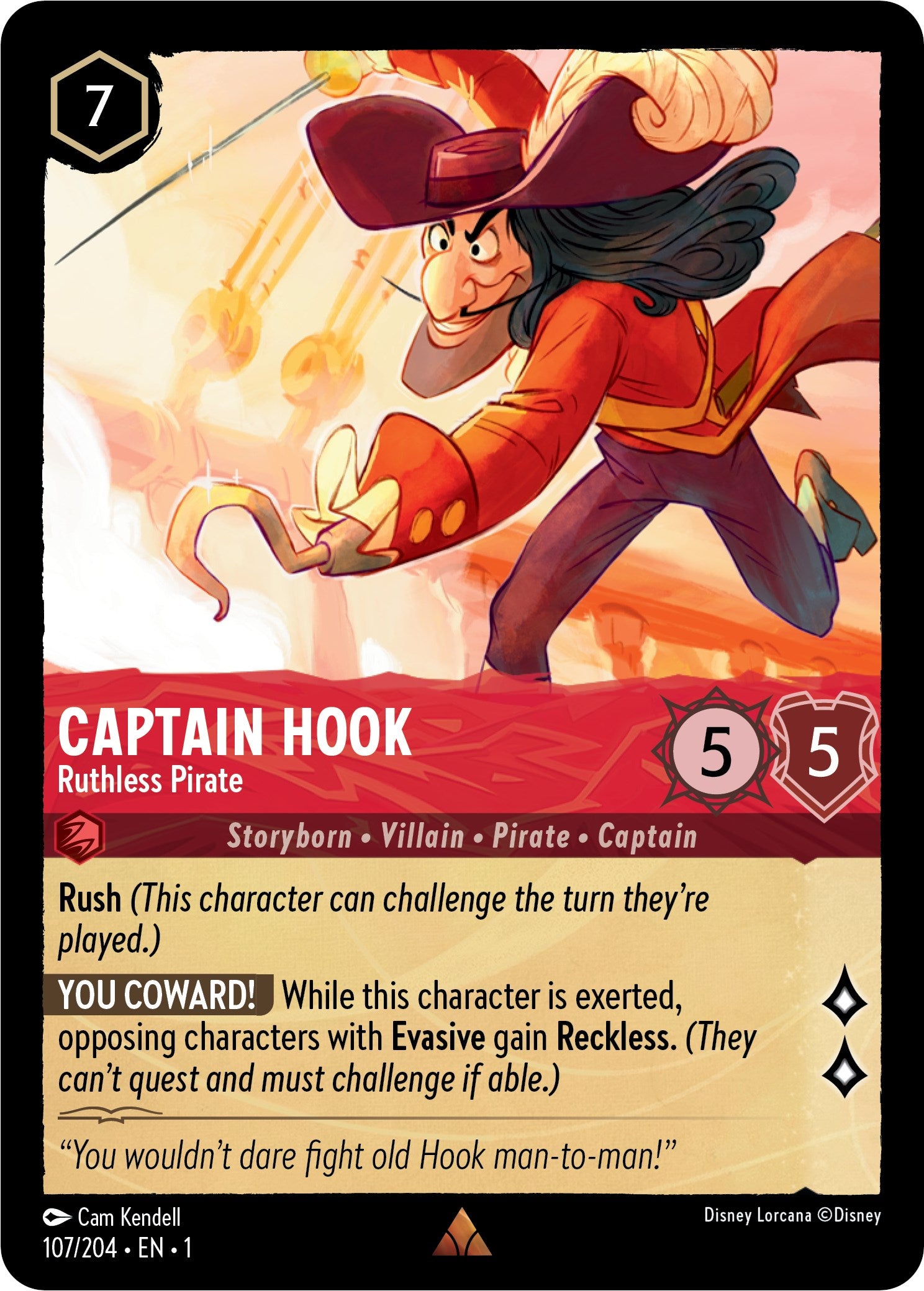 Captain Hook - Ruthless Pirate (107/204) [The First Chapter] | Black Swamp Games