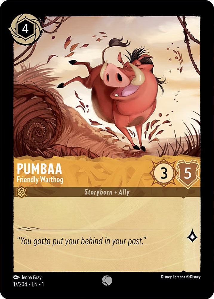 Pumbaa - Friendly Warthog (17/204) [The First Chapter] | Black Swamp Games