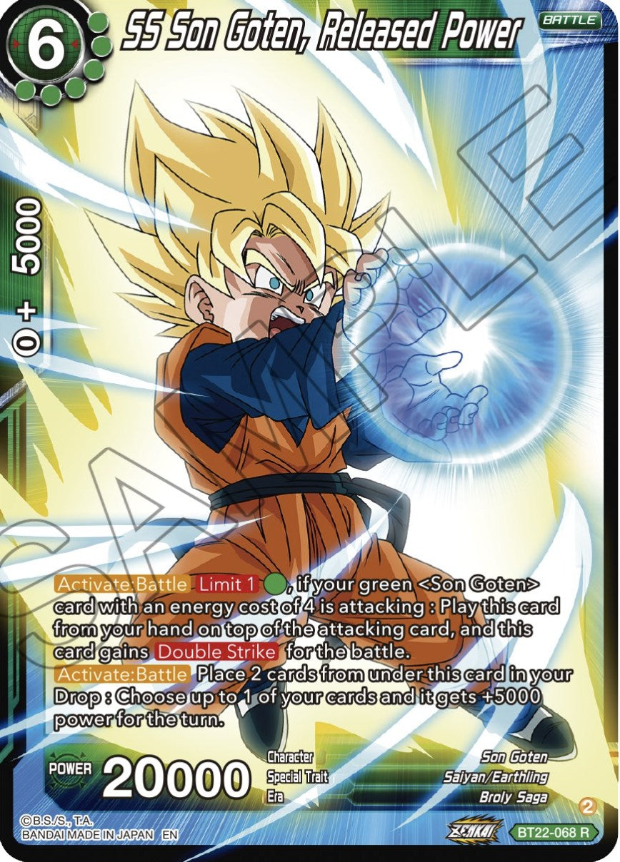 SS Son Goten, Released Power (BT22-068) [Critical Blow] | Black Swamp Games
