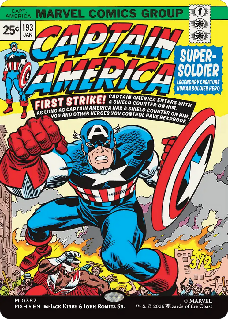 Captain America, Super-Soldier (Borderless) [Marvel Super Heroes] | Black Swamp Games