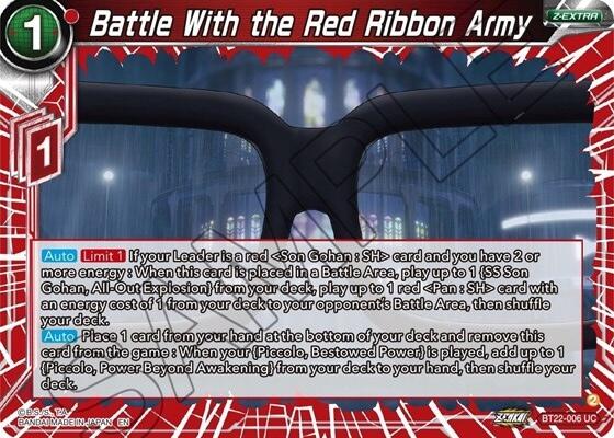 Battle With the Red Ribbon Army (BT22-006) [Critical Blow] | Black Swamp Games