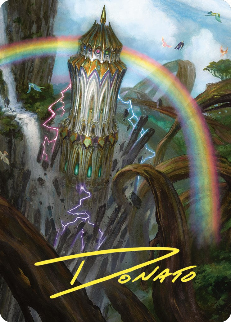 Command Tower Art Card (Gold-Stamped Signature) [Commander Masters Art Series] | Black Swamp Games