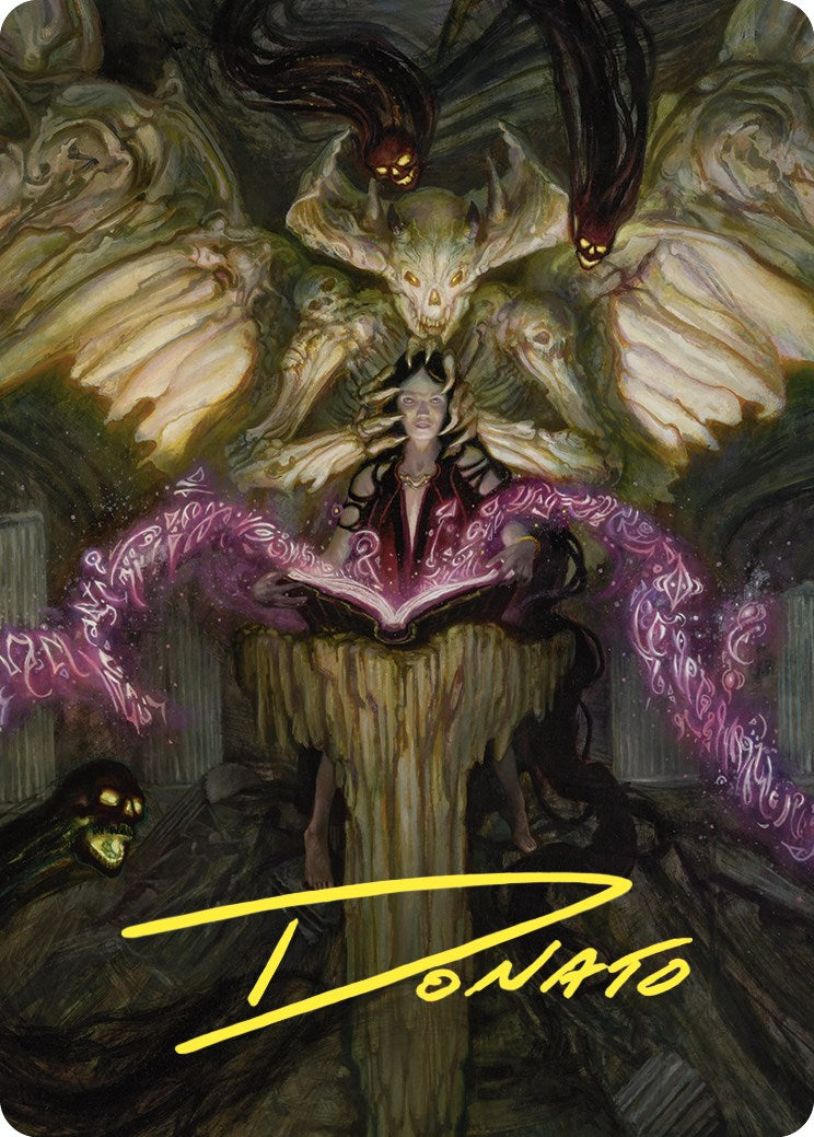 Demonic Tutor Art Card (Gold-Stamped Signature) [Commander Masters Art Series] | Black Swamp Games