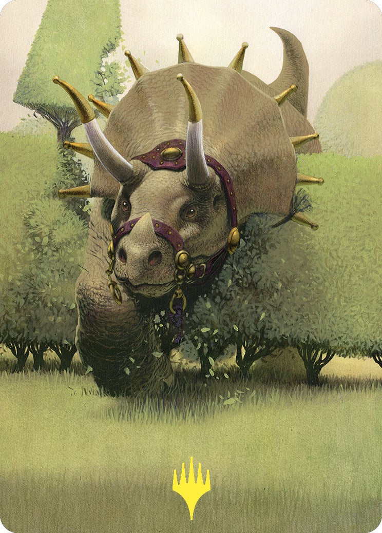 Regal Behemoth Art Card (Gold-Stamped) [Commander Masters Art Series] | Black Swamp Games