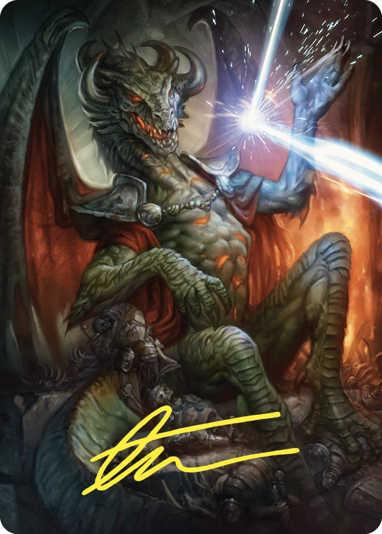 Deflecting Swat Art Card (Gold-Stamped Signature) [Commander Masters Art Series] | Black Swamp Games