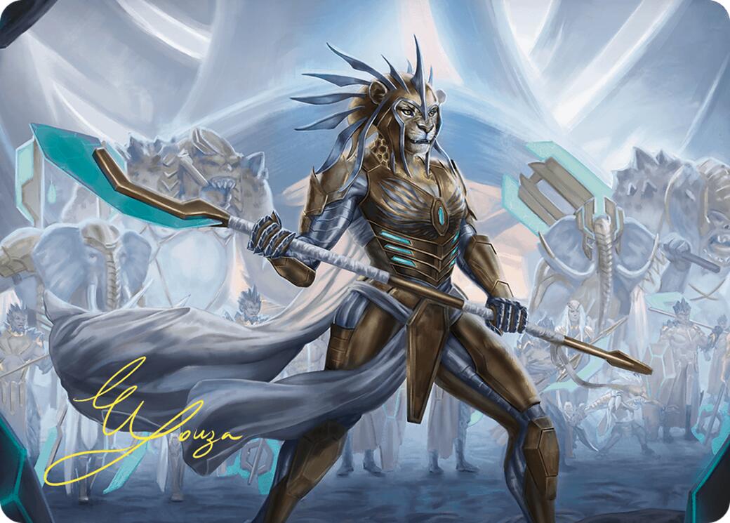 Kemba, Kha Regent Art Card (Gold-Stamped Signature) [Commander Masters Art Series] | Black Swamp Games