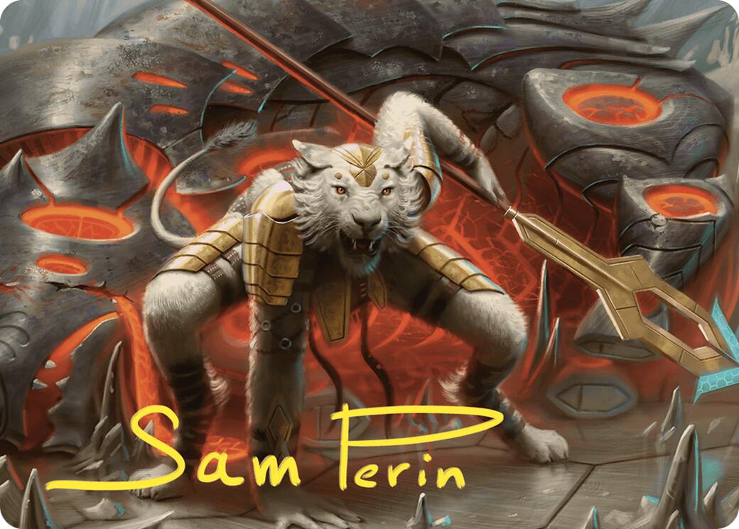 Sunspear Shikari Art Card (Gold-Stamped Signature) [Commander Masters Art Series] | Black Swamp Games