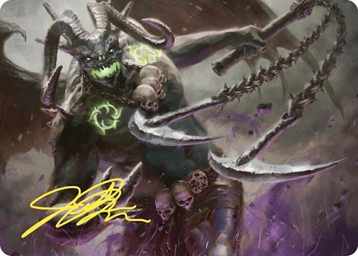 Archfiend of Despair Art Card (Gold-Stamped Signature) [Commander Masters Art Series] | Black Swamp Games