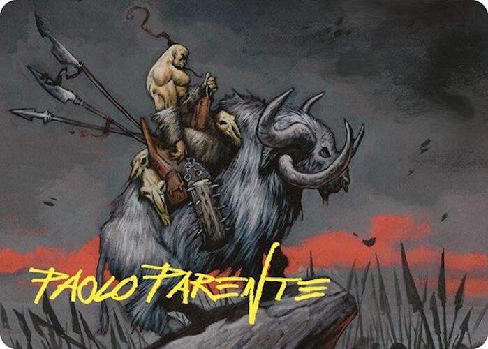 Godo, Bandit Warlord Art Card (Gold-Stamped Signature) [Commander Masters Art Series] | Black Swamp Games