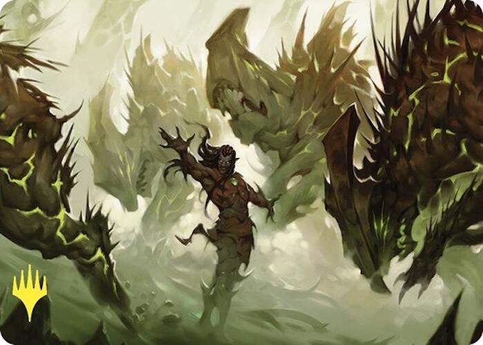 Ezuri's Predation Art Card (Gold-Stamped) [Commander Masters Art Series] | Black Swamp Games