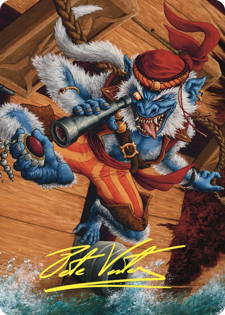 Treasure Nabber Art Card (Gold-Stamped Signature) [Commander Masters Art Series] | Black Swamp Games