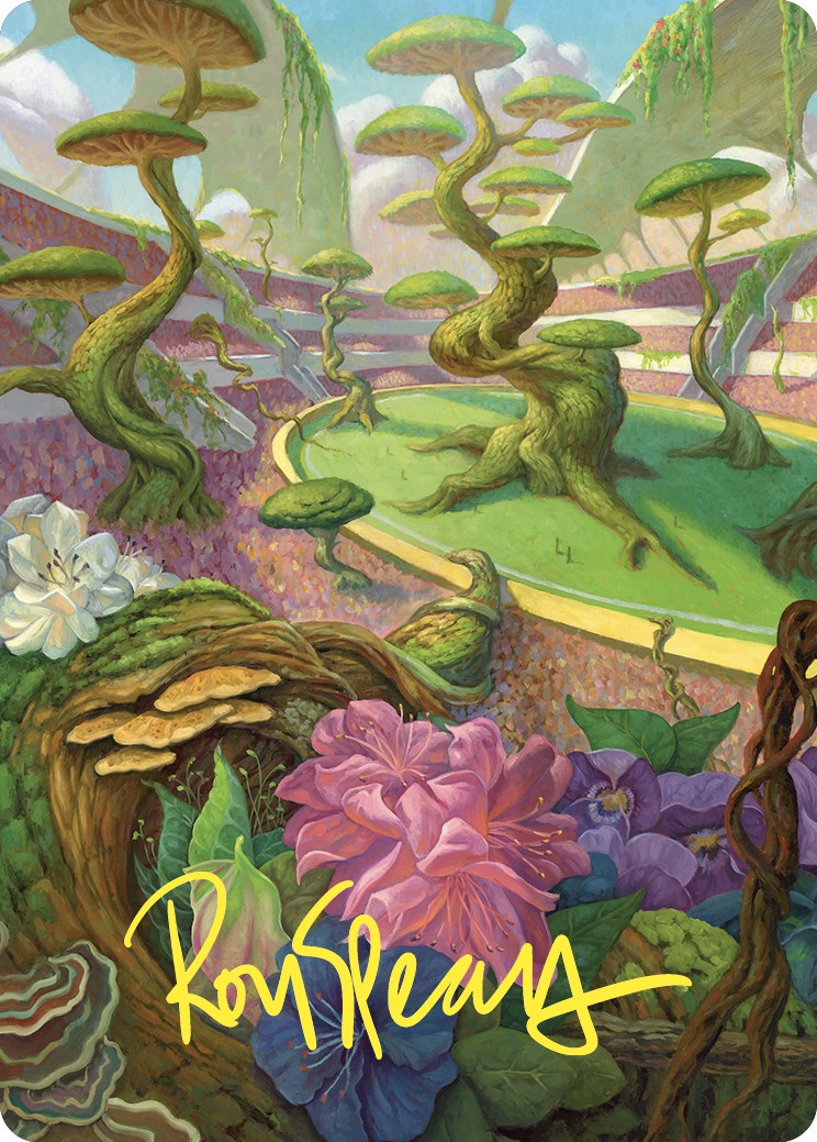 Undergrowth Stadium Art Card (Gold-Stamped Signature) [Commander Masters Art Series] | Black Swamp Games