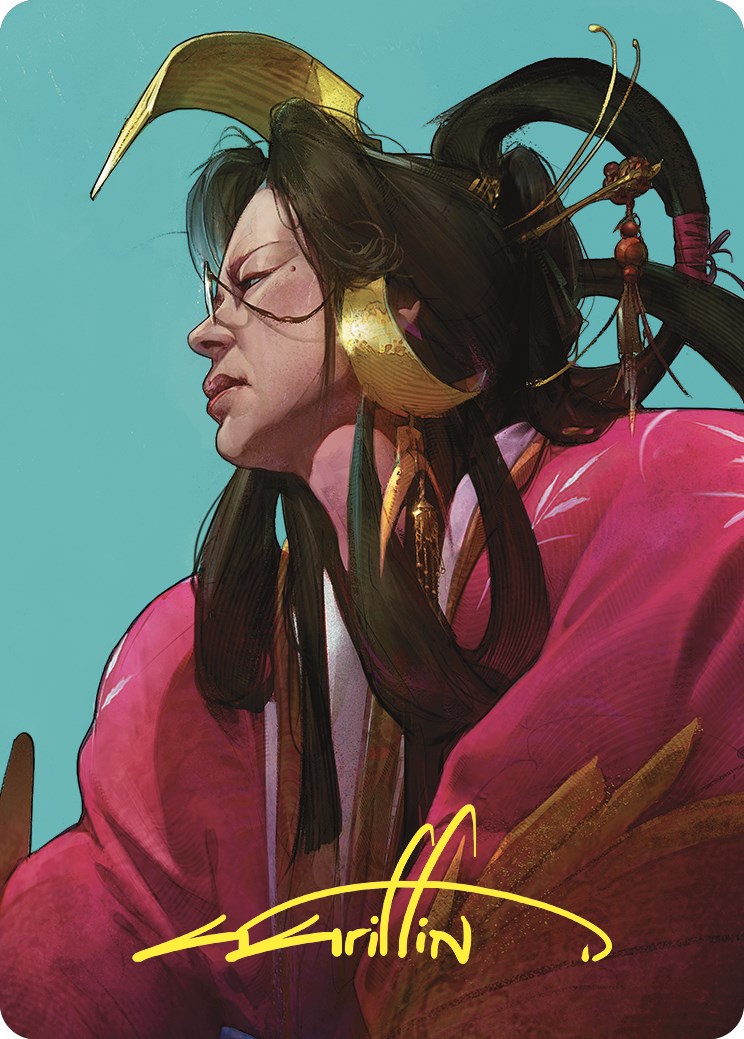 Azami, Lady of Scrolls Art Card (Gold-Stamped Signature) [Commander Masters Art Series] | Black Swamp Games