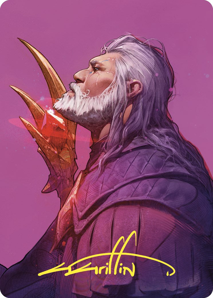 Urza, Lord High Artificer Art Card (Gold-Stamped Signature) [Commander Masters Art Series] | Black Swamp Games
