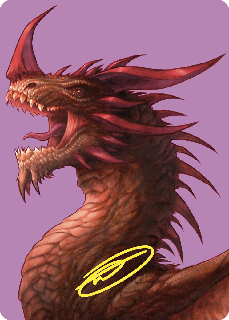 The Ur-Dragon Art Card (Gold-Stamped Signature) [Commander Masters Art Series] | Black Swamp Games