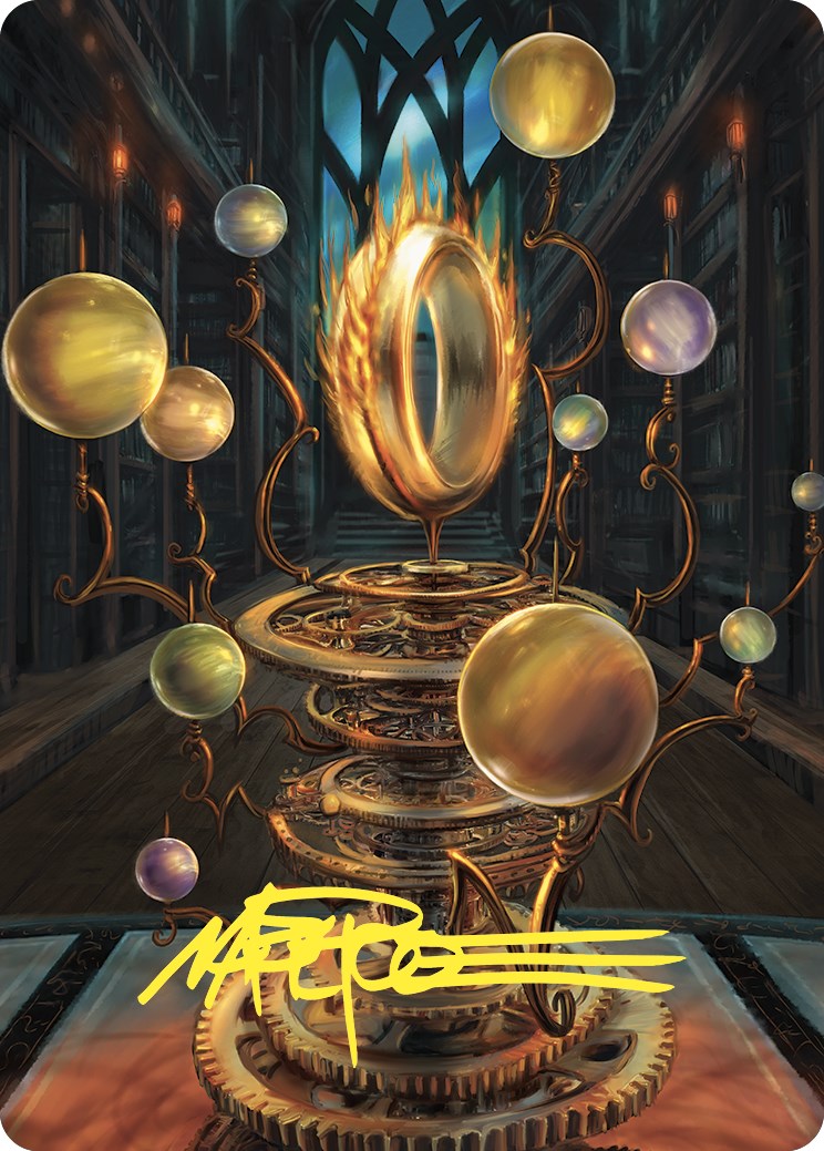 Sol Ring Art Card (Gold-Stamped Signature) [Commander Masters Art Series] | Black Swamp Games