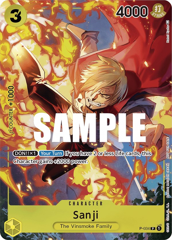 Sanji (Event Pack Vol. 2) [One Piece Promotion Cards] | Black Swamp Games