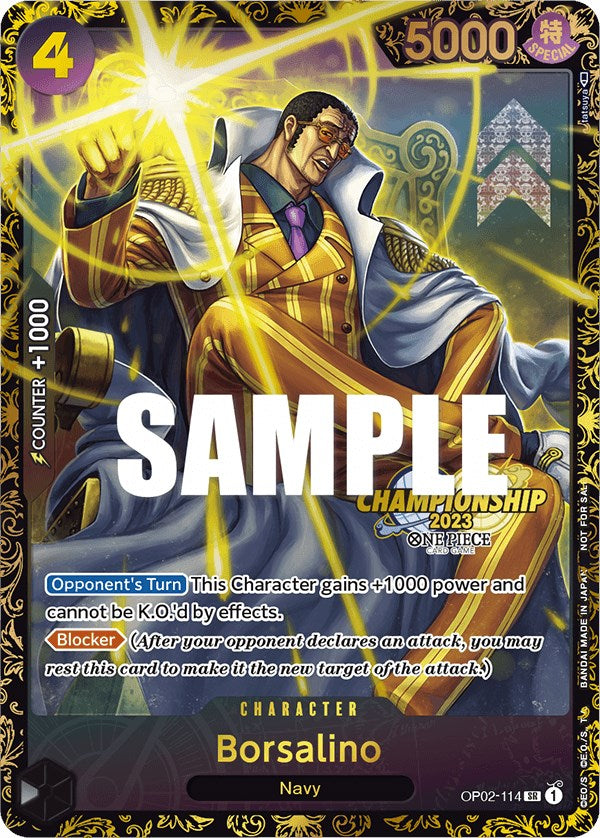 Borsalino (Championship 2023) [One Piece Promotion Cards] | Black Swamp Games