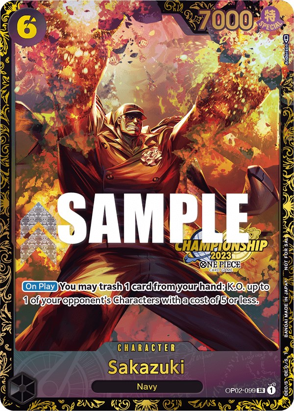 Sakazuki (Championship 2023) [One Piece Promotion Cards] | Black Swamp Games