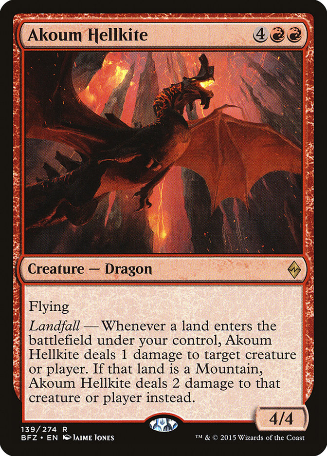 Akoum Hellkite [Battle for Zendikar] | Black Swamp Games