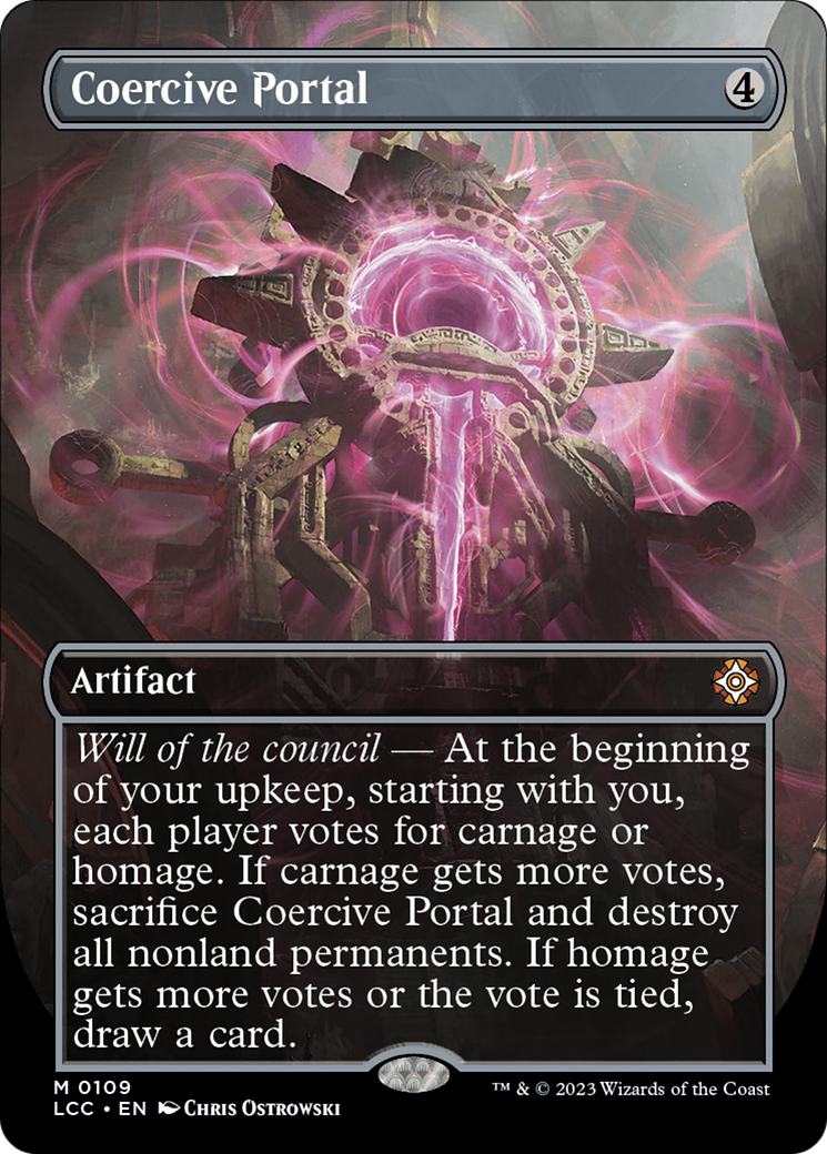 Coercive Portal (Borderless) [The Lost Caverns of Ixalan Commander] | Black Swamp Games