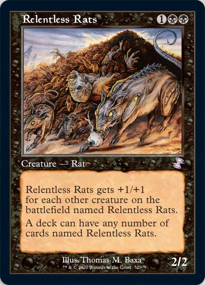 Relentless Rats (Timeshifted) [Time Spiral Remastered] | Black Swamp Games