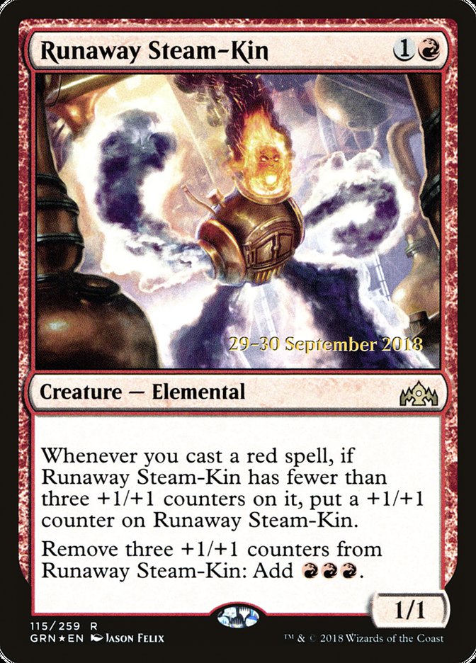Runaway Steam-Kin [Guilds of Ravnica Prerelease Promos] | Black Swamp Games