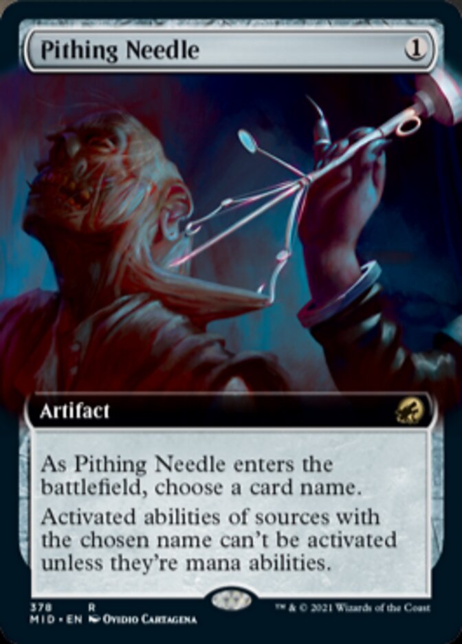 Pithing Needle (Extended Art) [Innistrad: Midnight Hunt] | Black Swamp Games