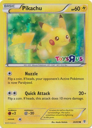 Pikachu (26/83) (Toys R Us Promo) [Miscellaneous Cards] | Black Swamp Games